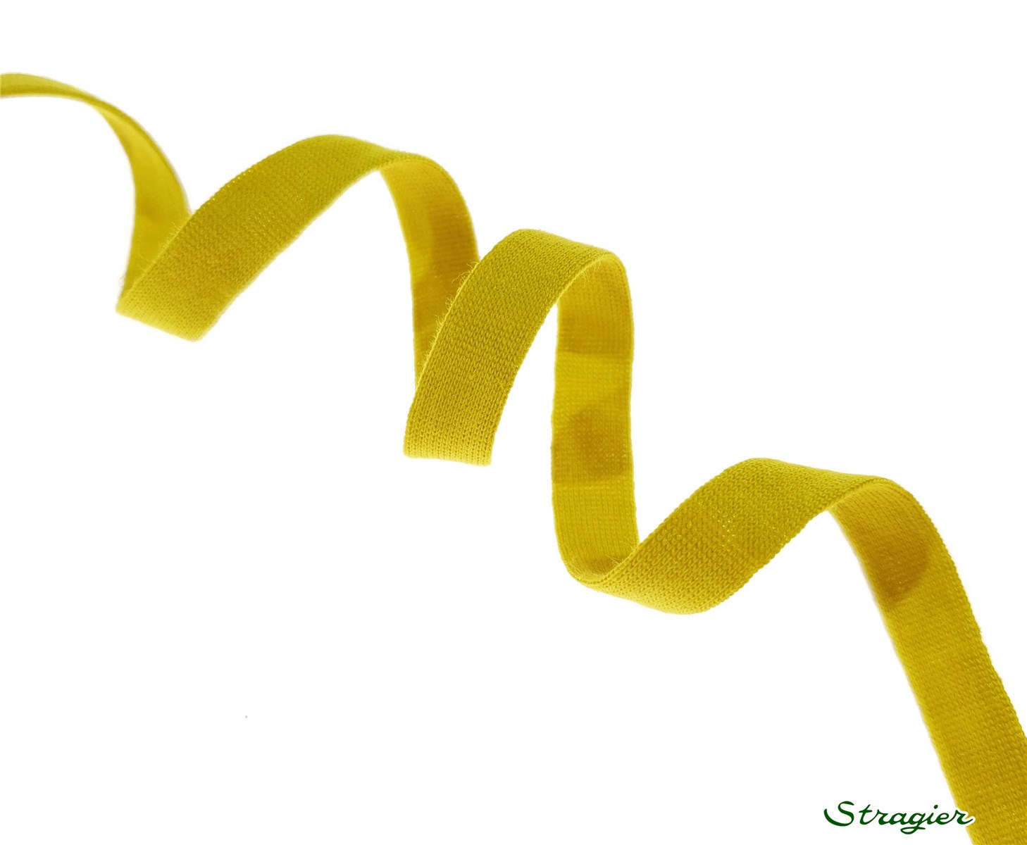 Pure Organic Cotton Tubular Braid - Plain - Moutarde - 10 mm