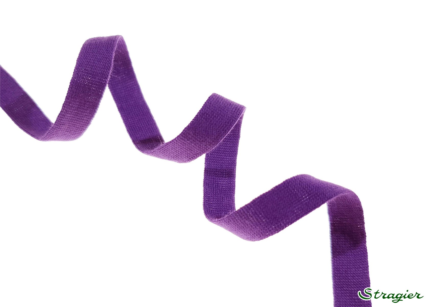 Pure Organic Cotton Tubular Braid - Plain - Violette - 10 mm