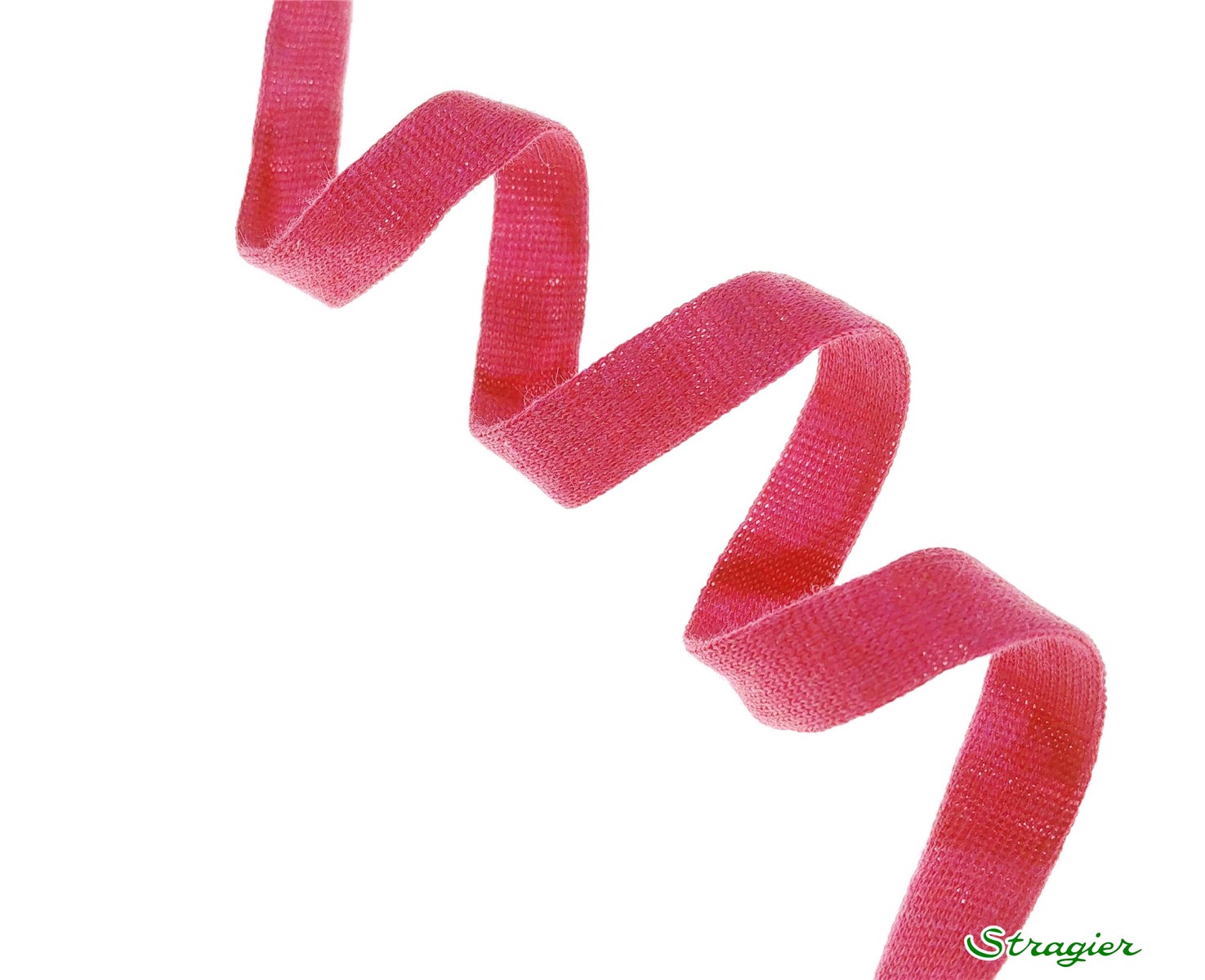 Pure Organic Cotton Tubular Braid - Plain - Amarante - 10 mm