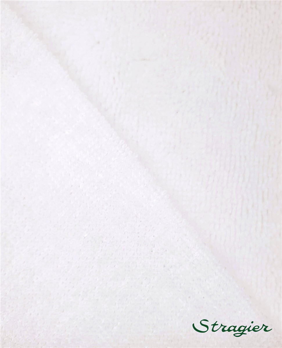 Eponge Velours - Coton & Bambou - uni - Blanc