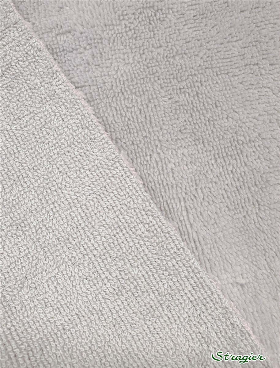 Eponge Velours - Coton & Bambou - uni - Gris Argent