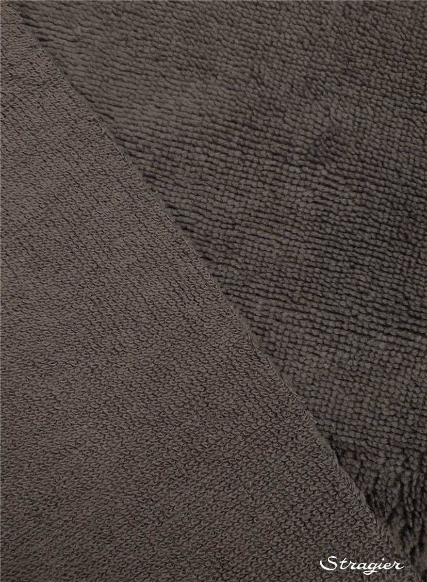 Eponge Velours - Coton & Bambou - uni - Gris Acier