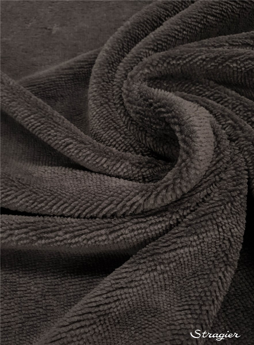 Eponge Velours - Coton & Bambou - uni - Gris Acier 