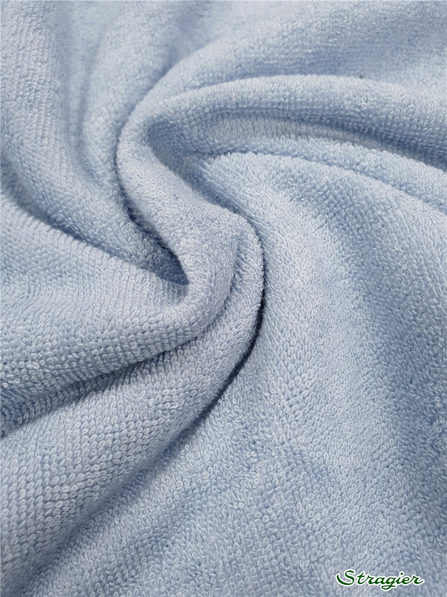 Eponge Velours - Coton & Bambou - uni - Bleu Azur 