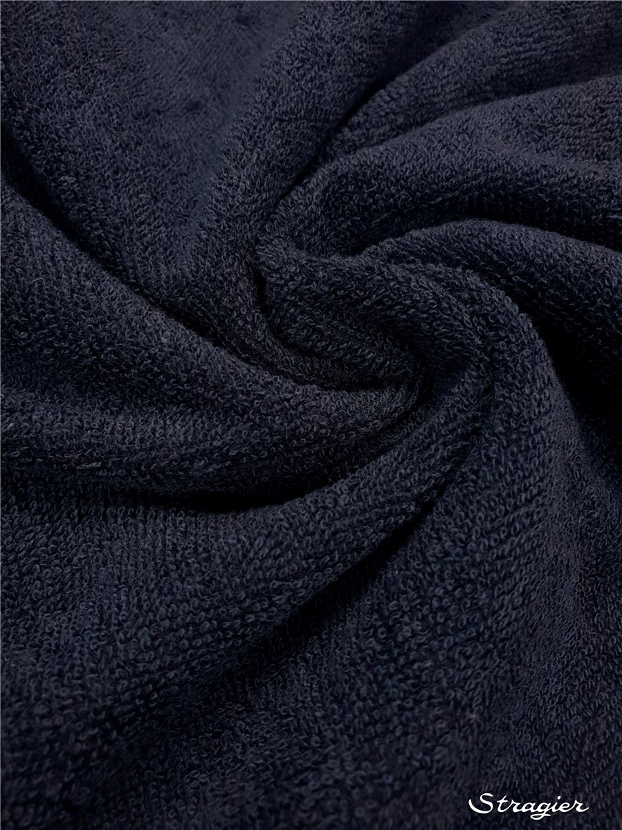 Eponge Velours - Coton & Bambou - uni - Marine 