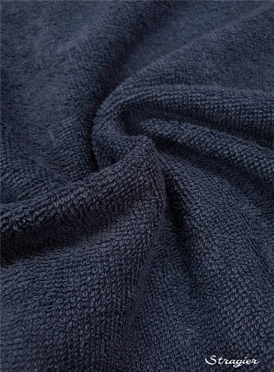 Eponge Velours - Coton & Bambou - uni - Bleu Pétrole 