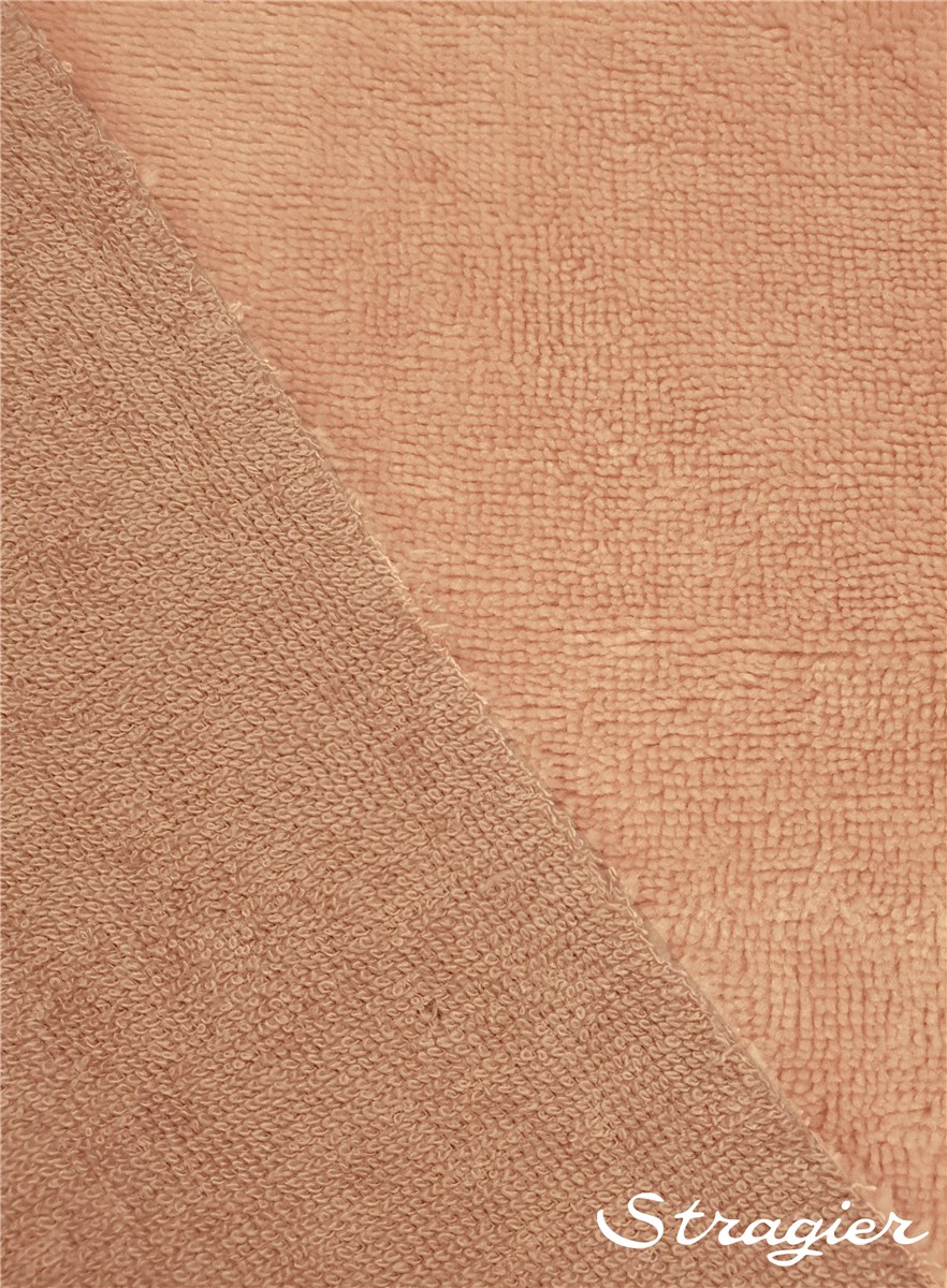 Eponge Velours - Coton & Bambou - uni - Rose des Sables