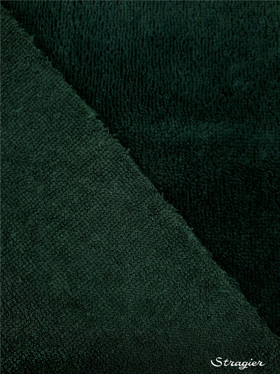 Eponge Velours - Coton & Bambou - uni - Vert Bouteille