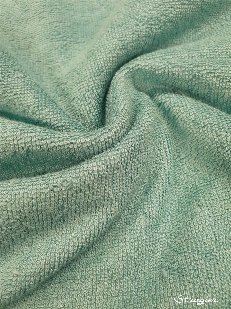 Eponge Velours - Coton & Bambou - uni - Vert bleu glacé 