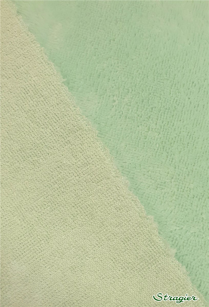 Eponge Velours - Coton & Bambou - uni - Vert Menthe