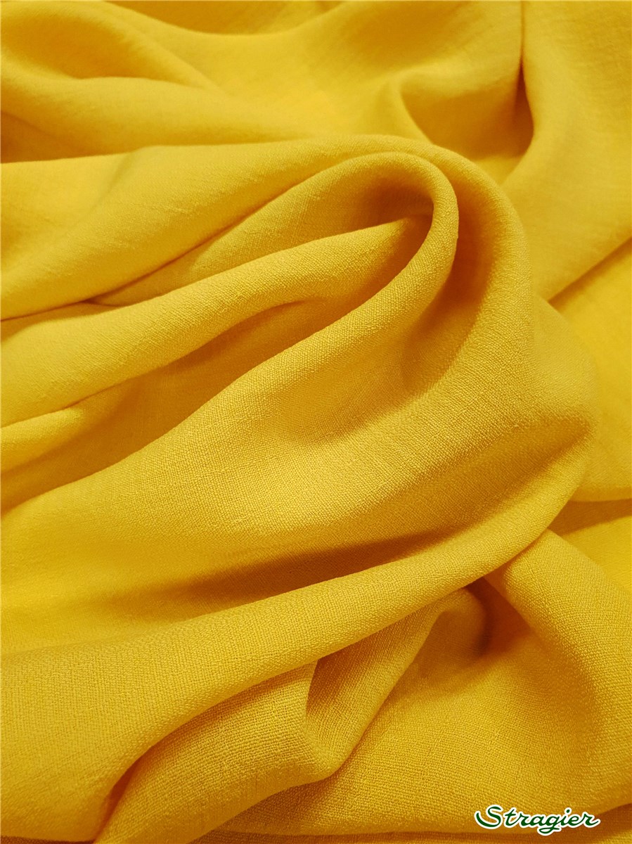 Batiste Microfibres - souple - uni - Jaune Citron 