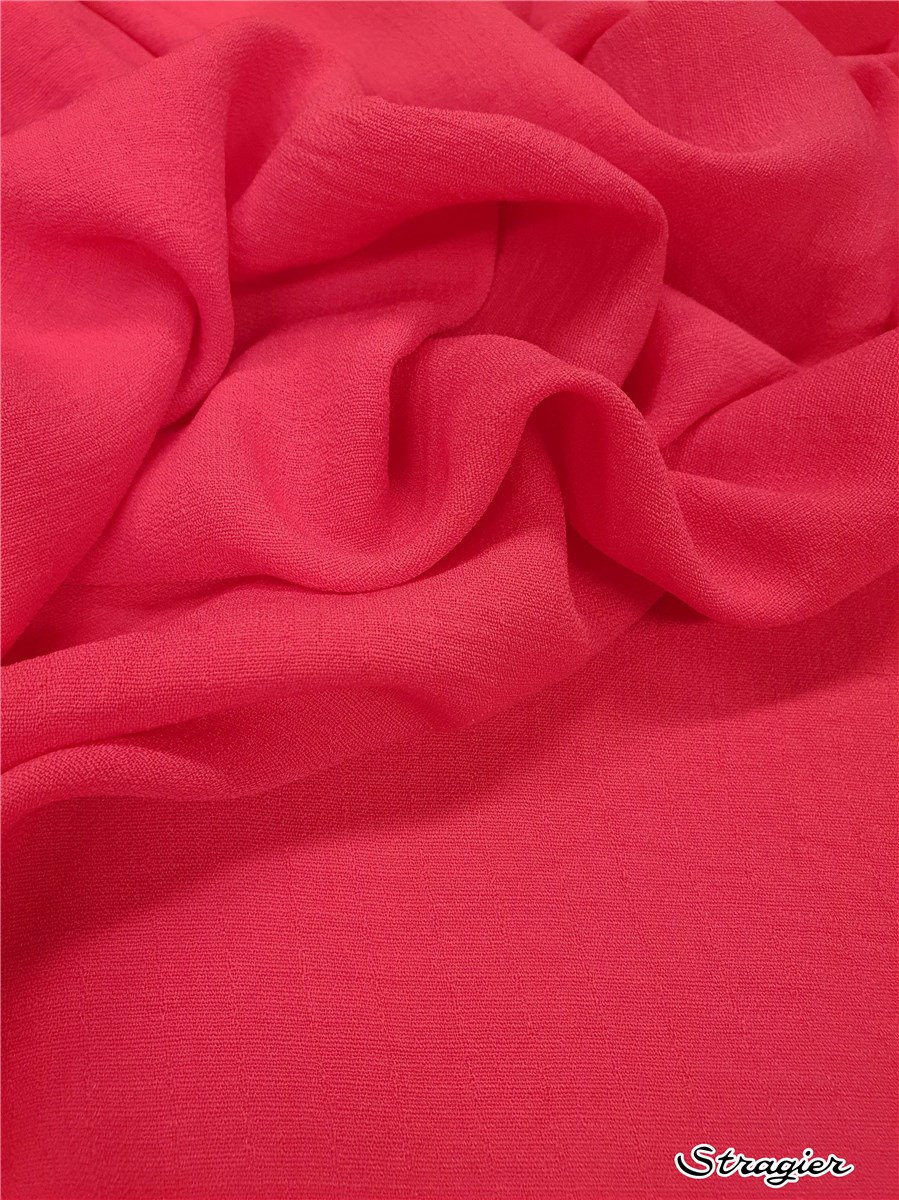 Batiste Microfibres - souple - uni - Rose Corail 