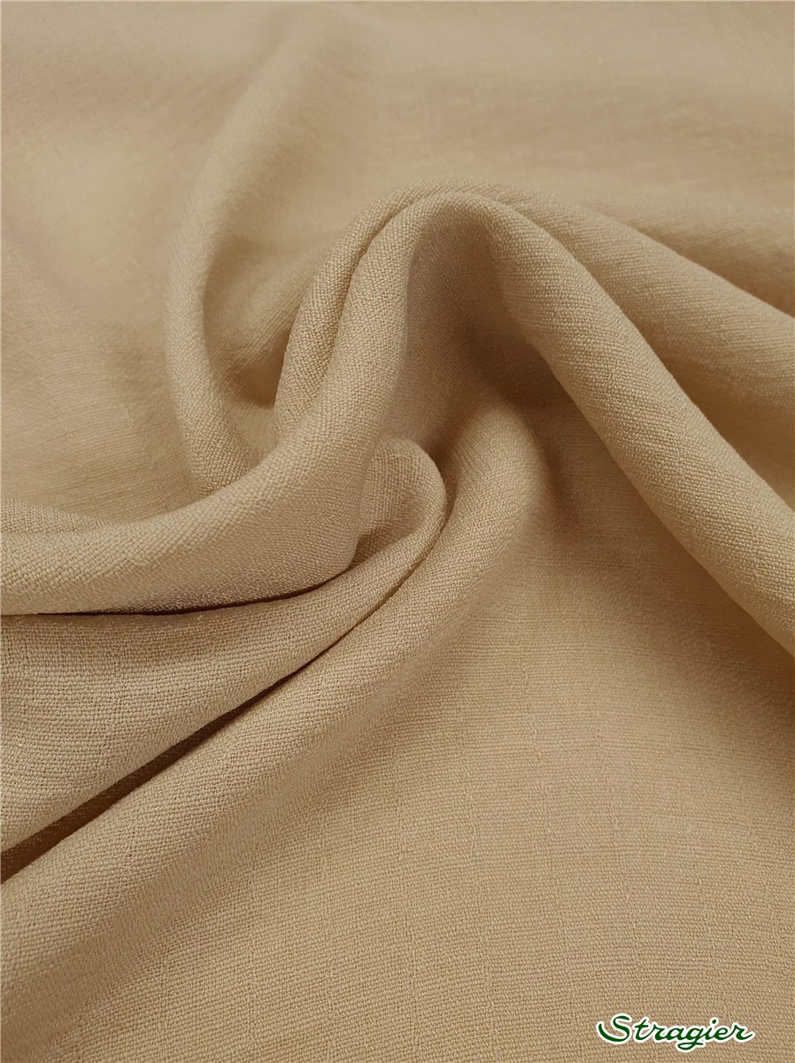 Batiste Microfibres - souple - uni - Beige Naturel 