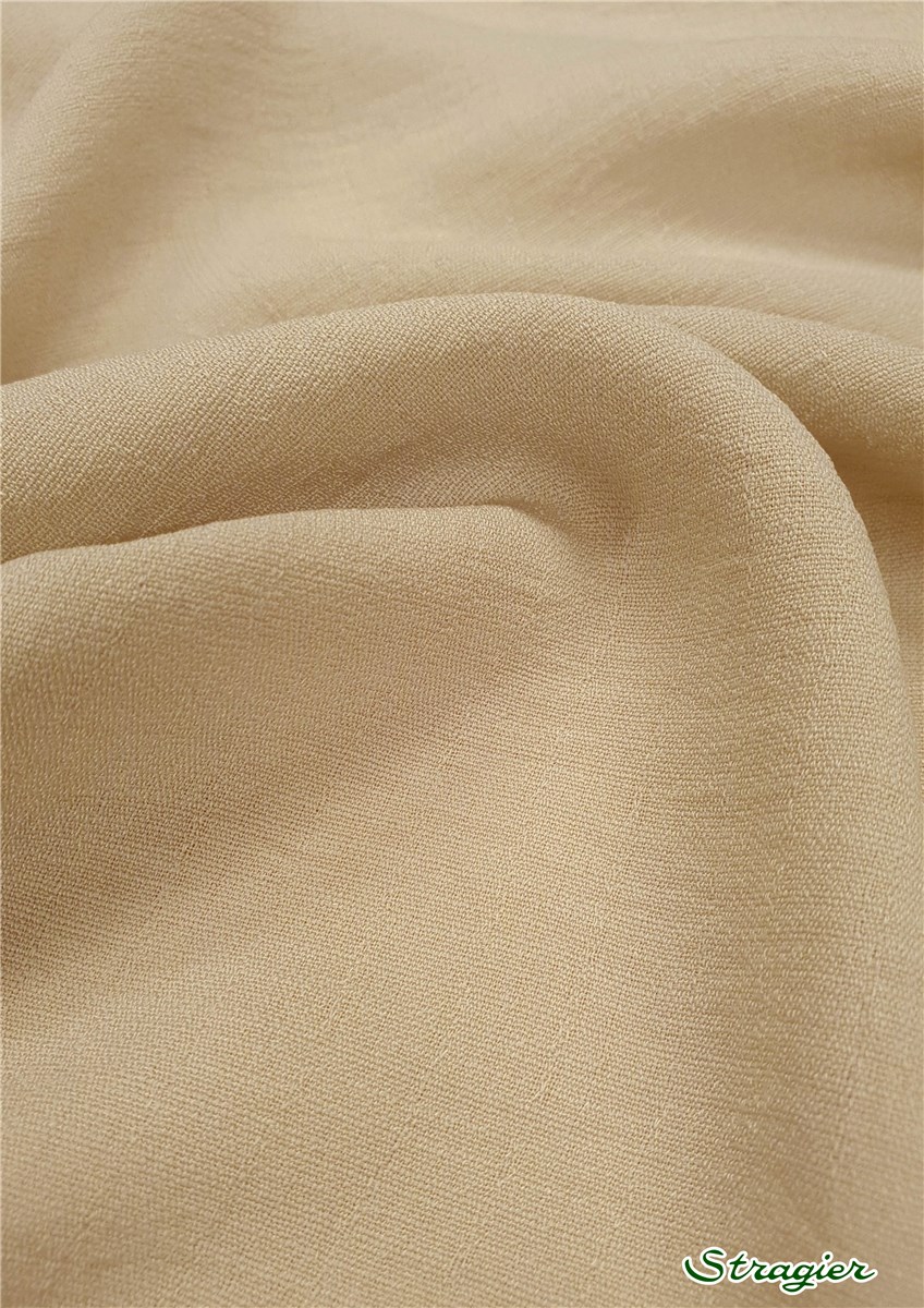 Batiste Microfibres - souple - uni - Beige Naturel 