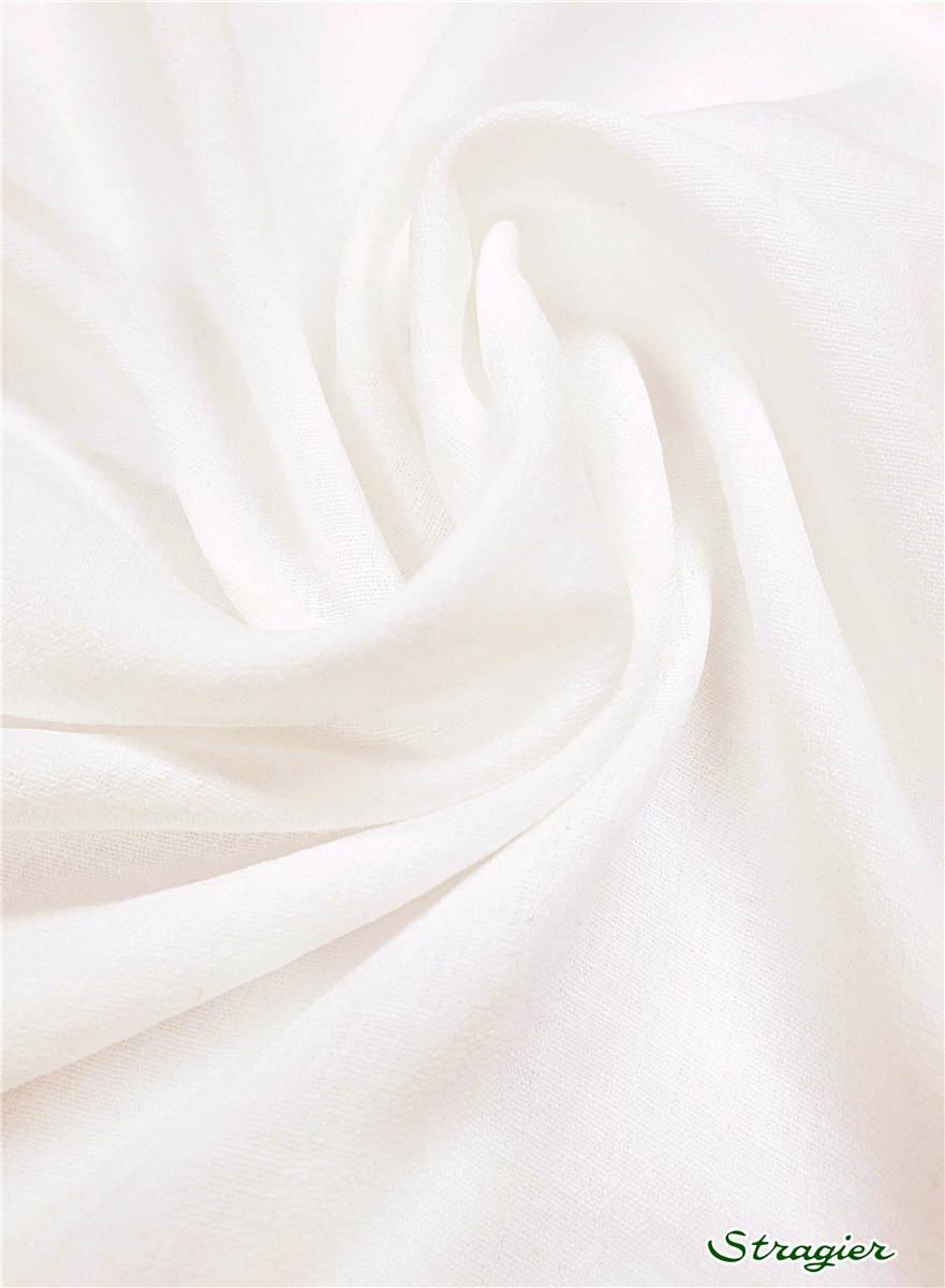 Batiste Microfibres - souple - uni - Ivoire