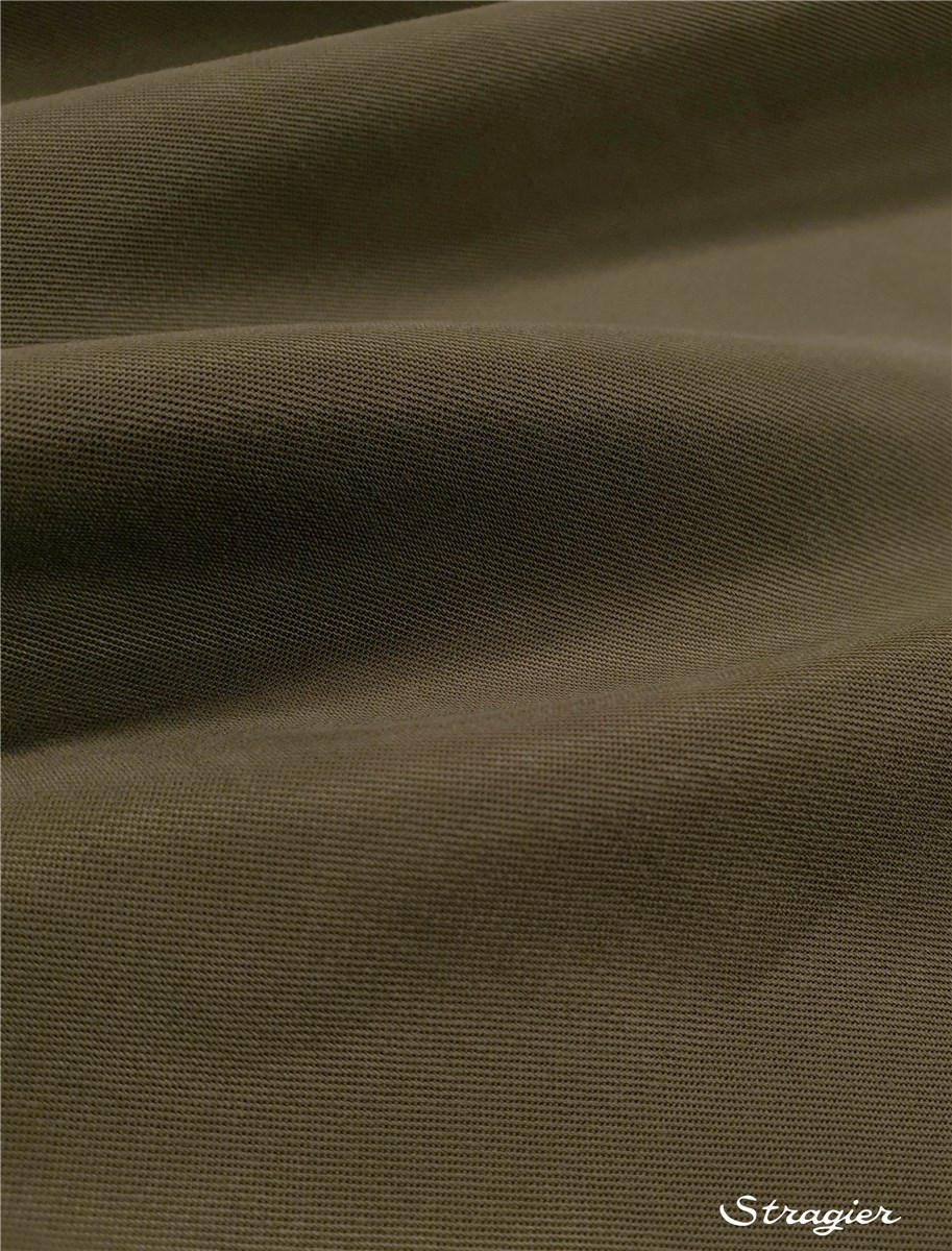 Twill Tencel - uni - Gris Kaki