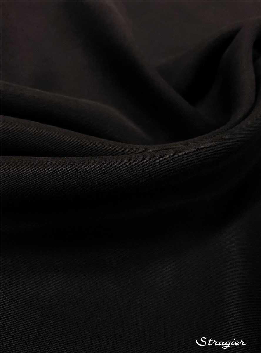 Twill Tencel - uni - Noir