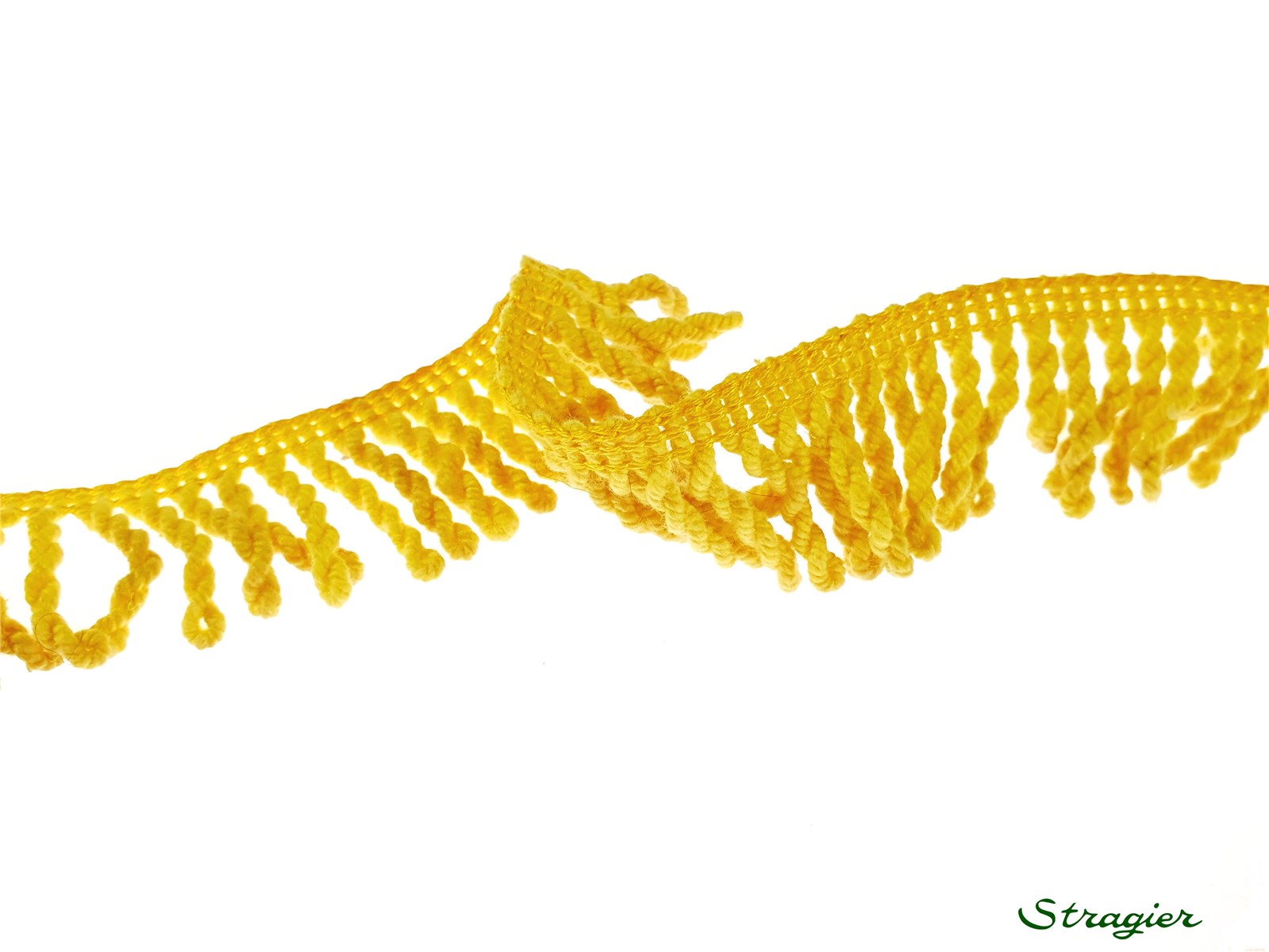 Cotton Fringe - uni - Moutarde - 25 mm