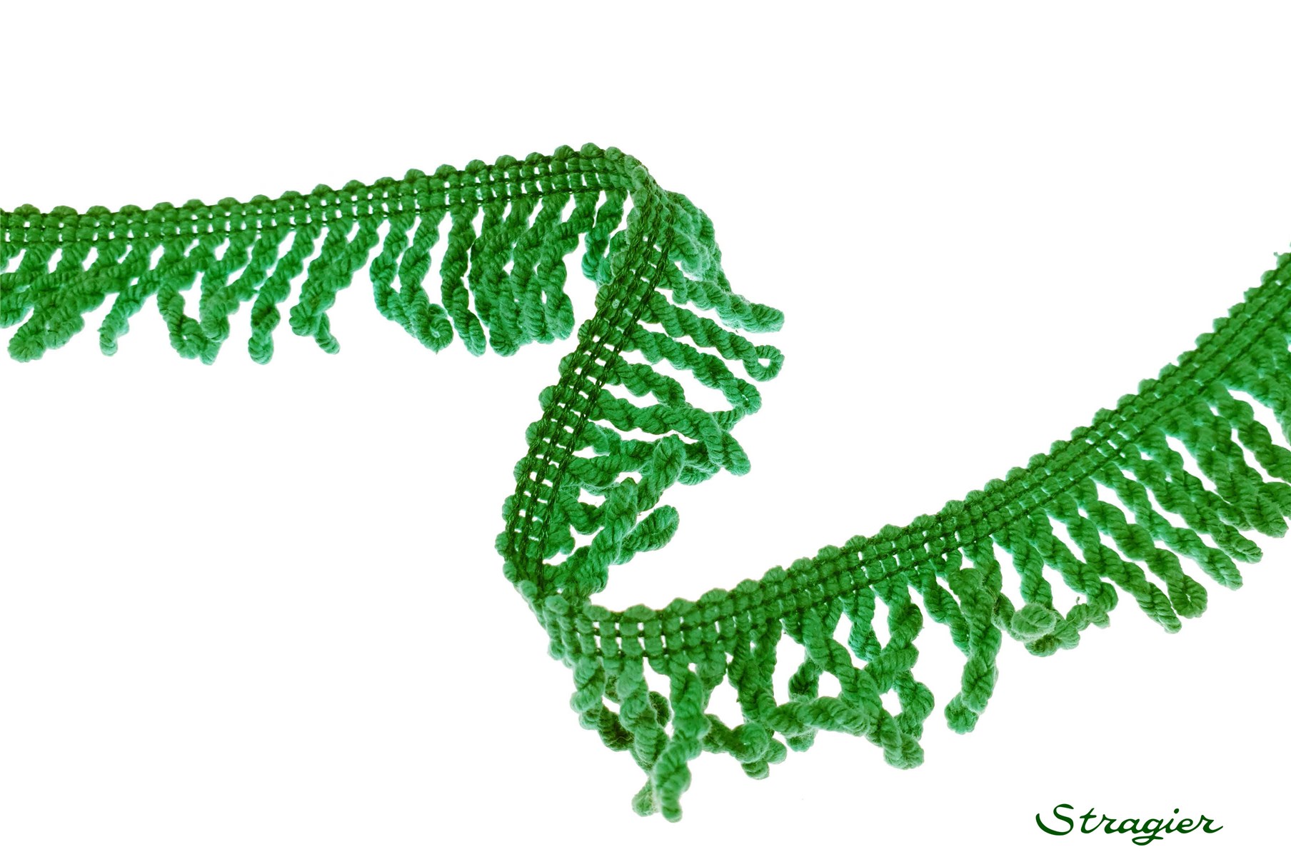 Cotton Fringe - uni - Vert - 30 mm