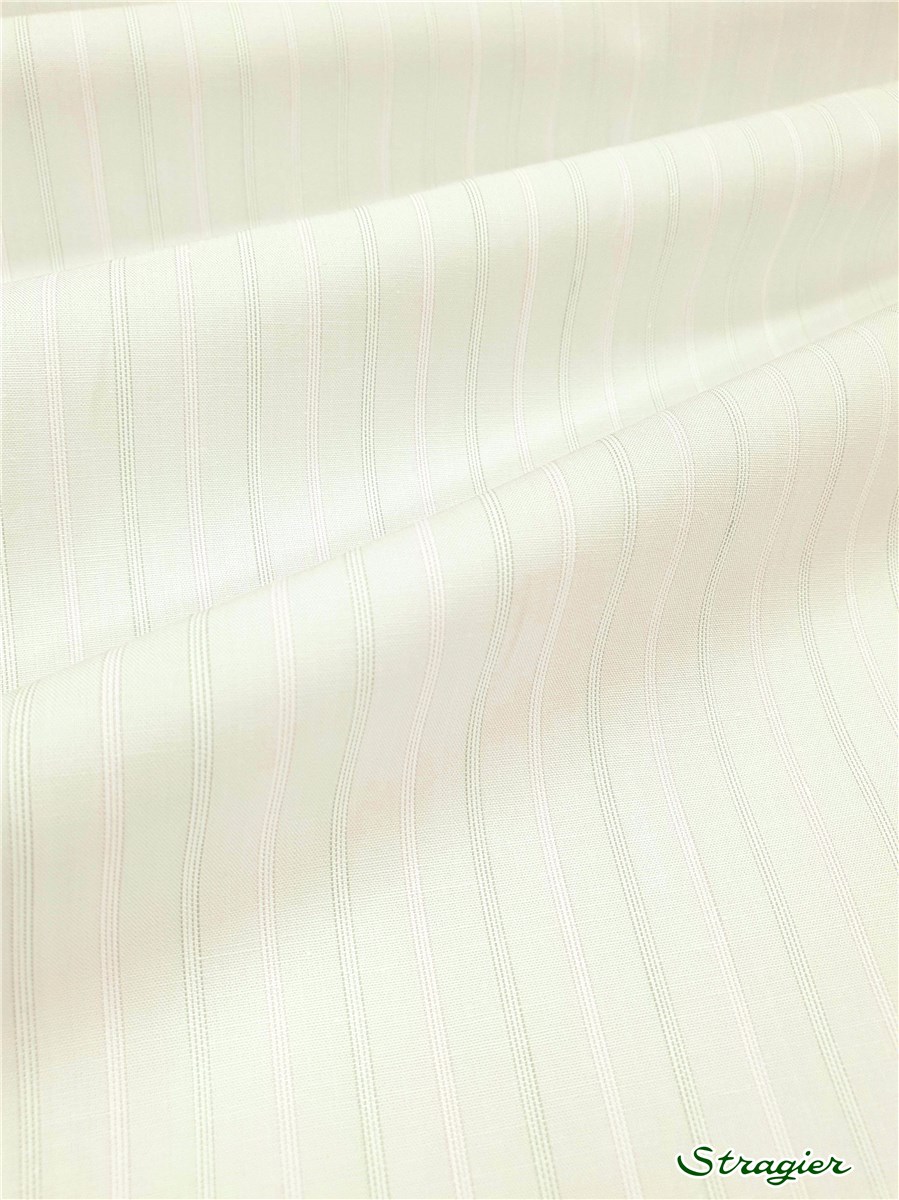 Swiss Cotton - Rayures - Vert d'eau