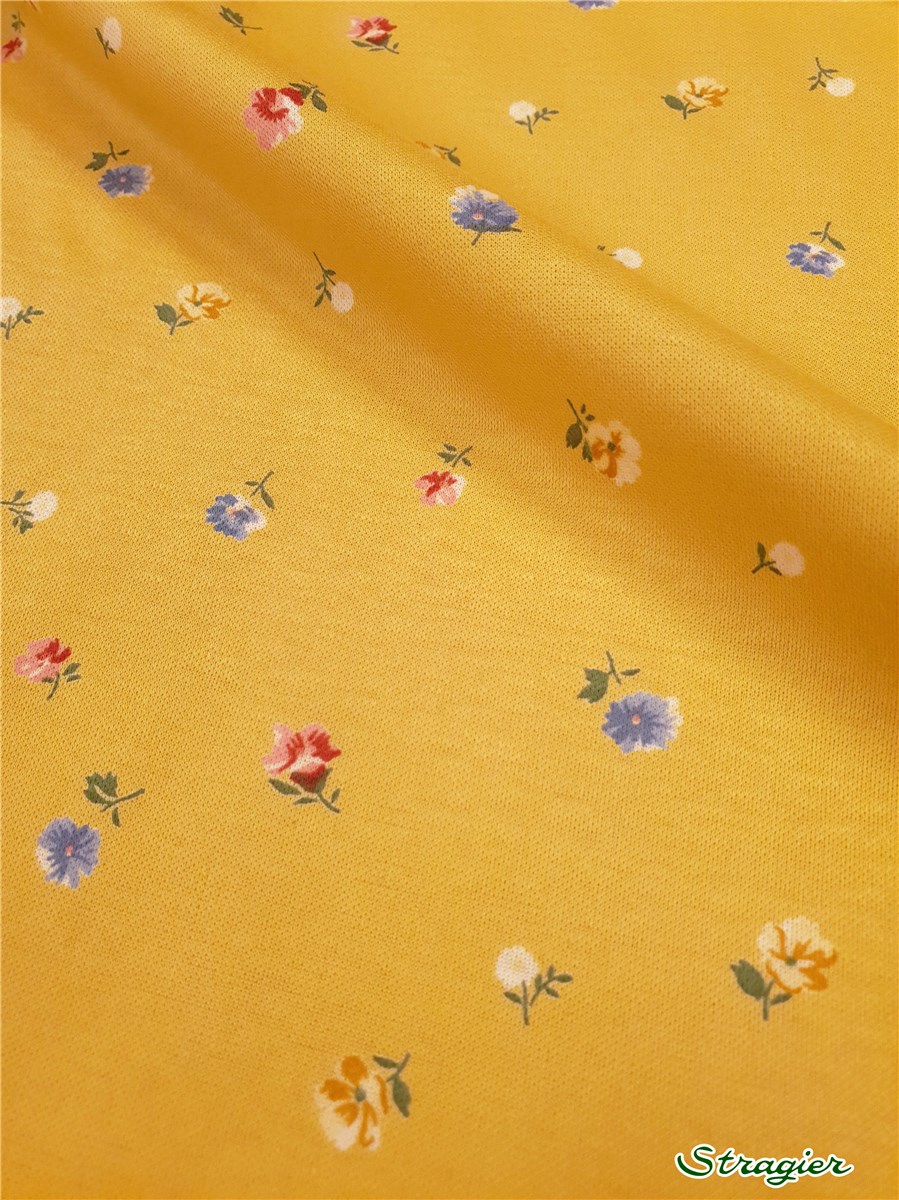 Coton Suisse - Interlock - mercerisé - Semiflora - Safran 