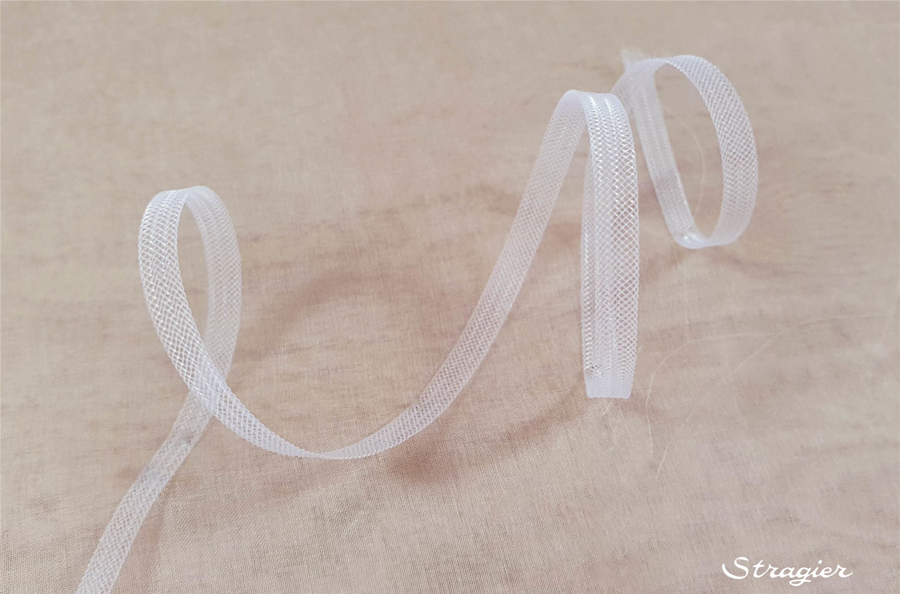Bande de Crin fin - sans fil - Uni - Ivoire - 4 mm