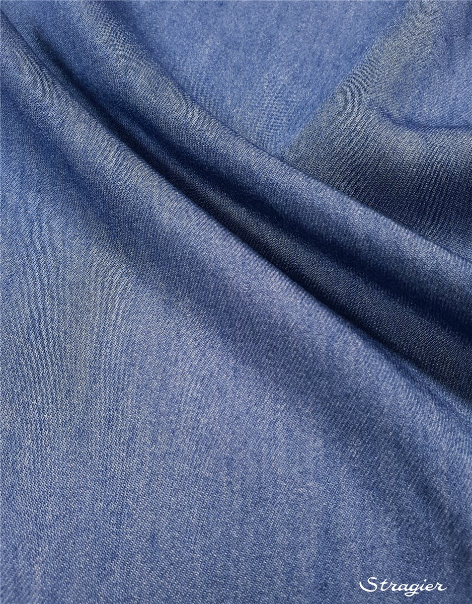 Jeans Tencel - souple - uni - Denim