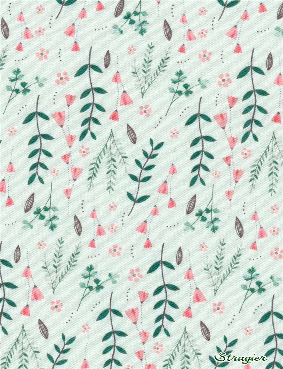 Popeline pur Coton - Sylbeli - Menthe 