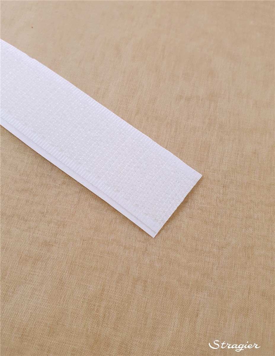 Velcro Crochets - collant - Uni - White - 20 mm