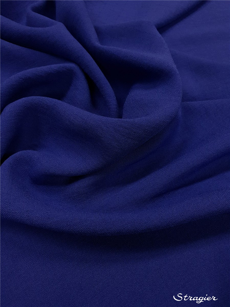 Batiste Microfibres - souple - uni - Bleu Roi 