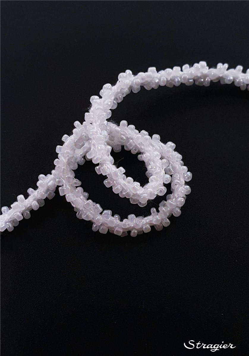 Beaded Trim - uni - Porcelaine