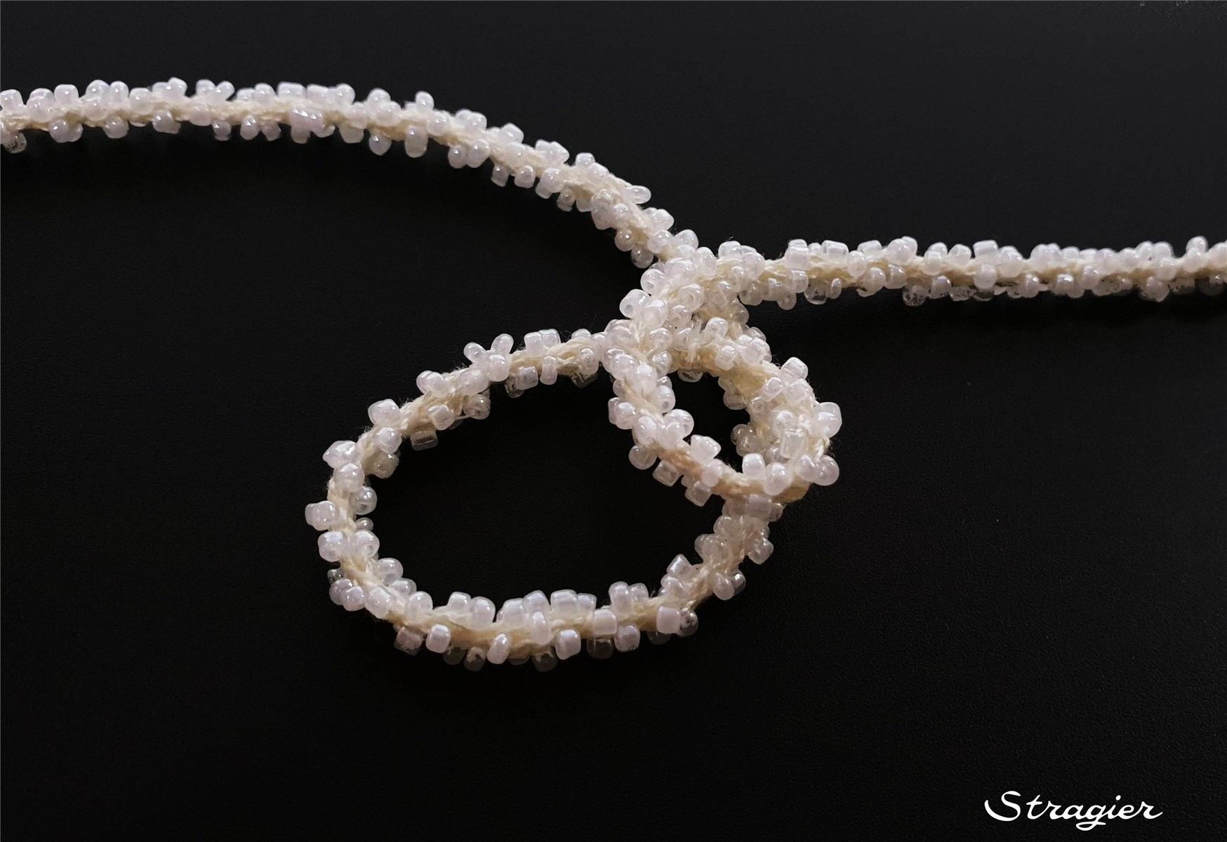 Beaded Trim - uni - Crème