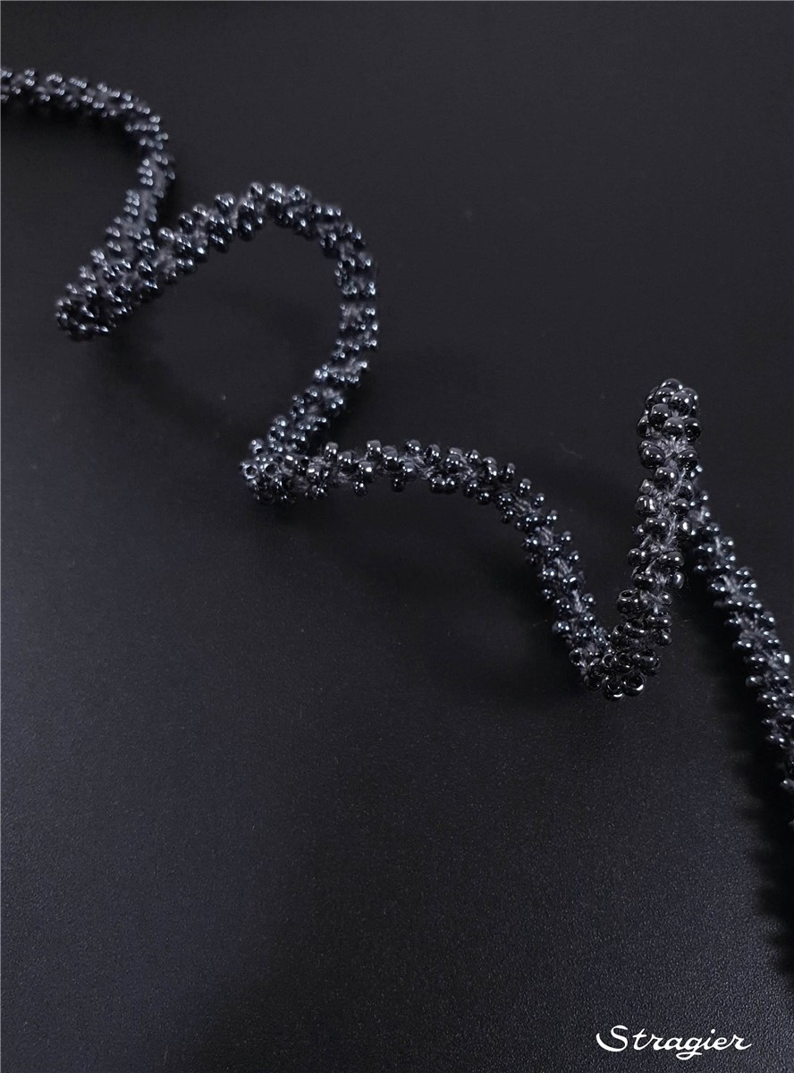 Beaded Trim - uni - Acier