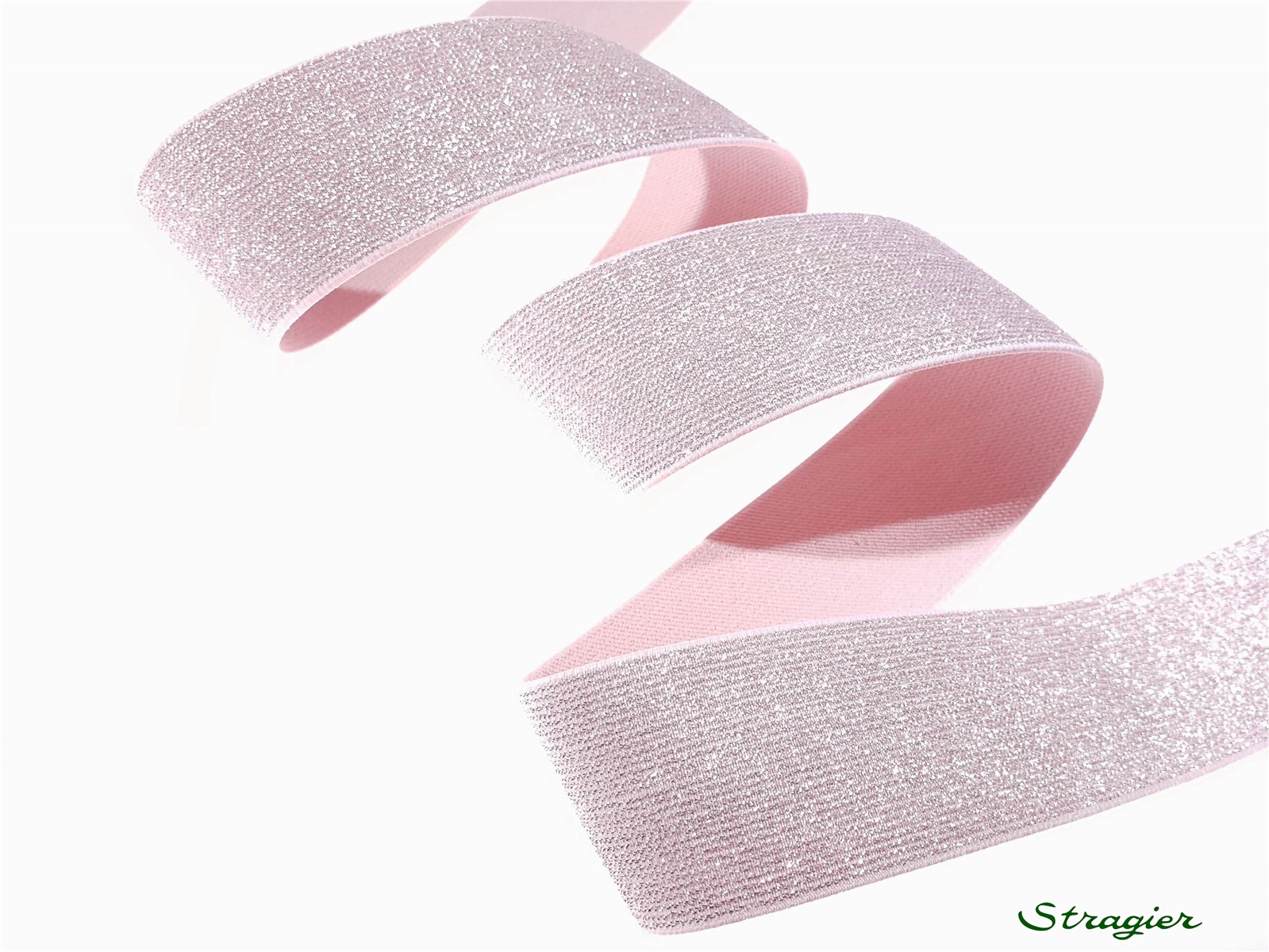 Elastique Lurex - uni - Lilas clair - 50 mm