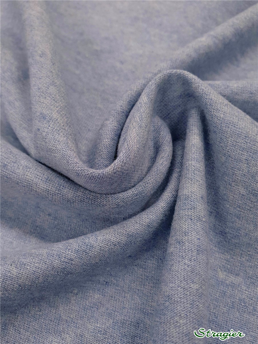 Pure Combed Cotton Jersey 160gr/sqm - Plain - Indigo clair