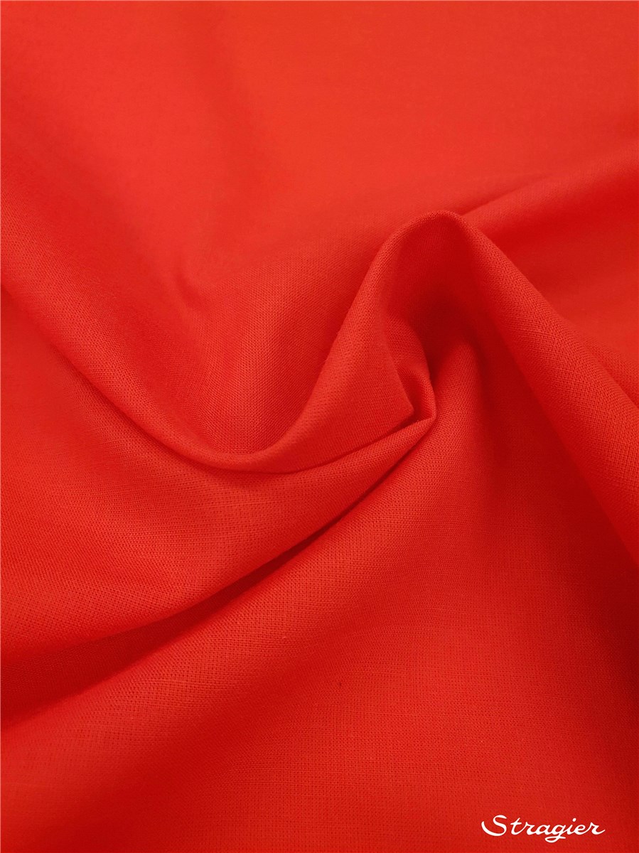 Batiste de Coton - Uni - Rouge 