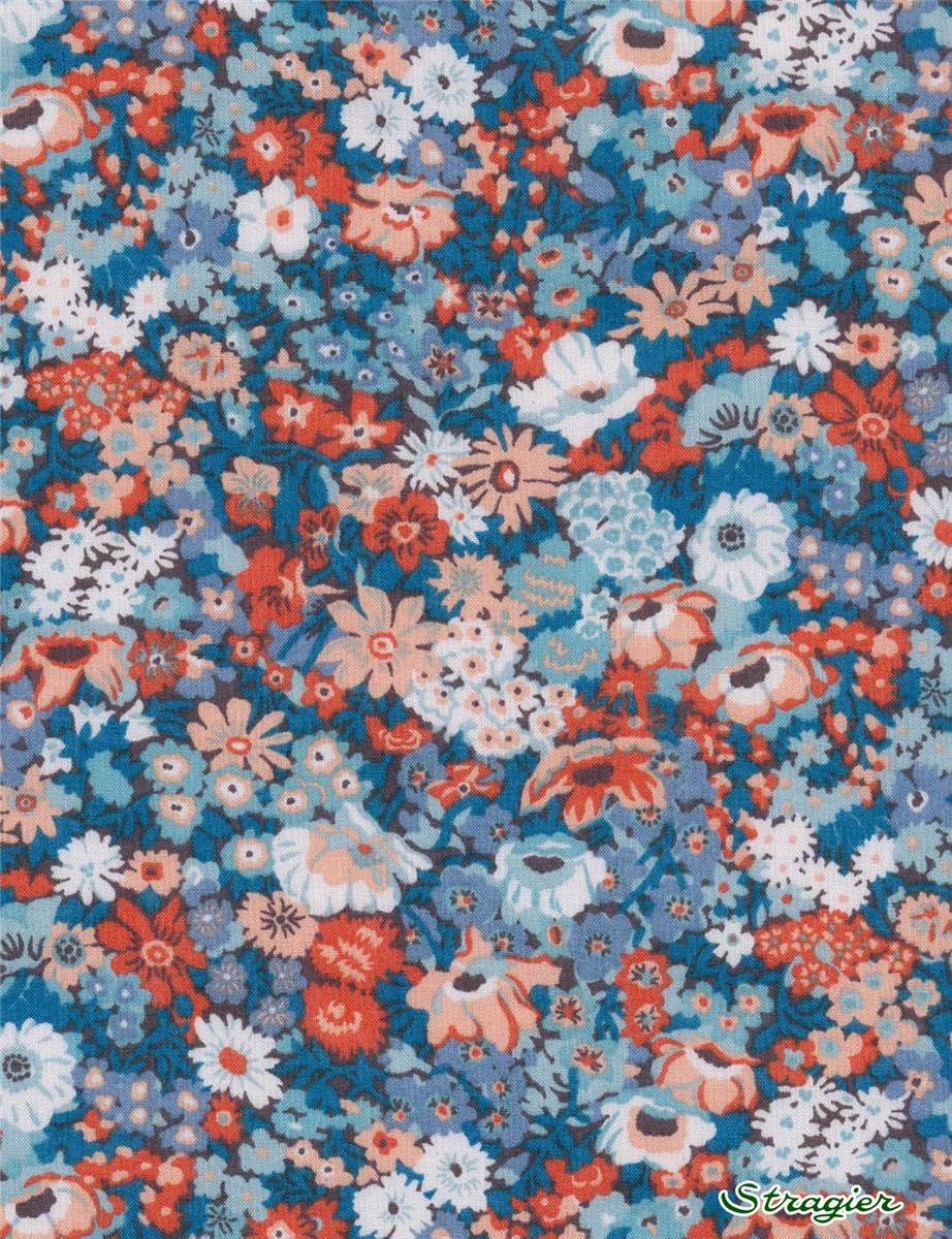 Liberty Tana Lawn - Thorpe Hill - Orange Bleue