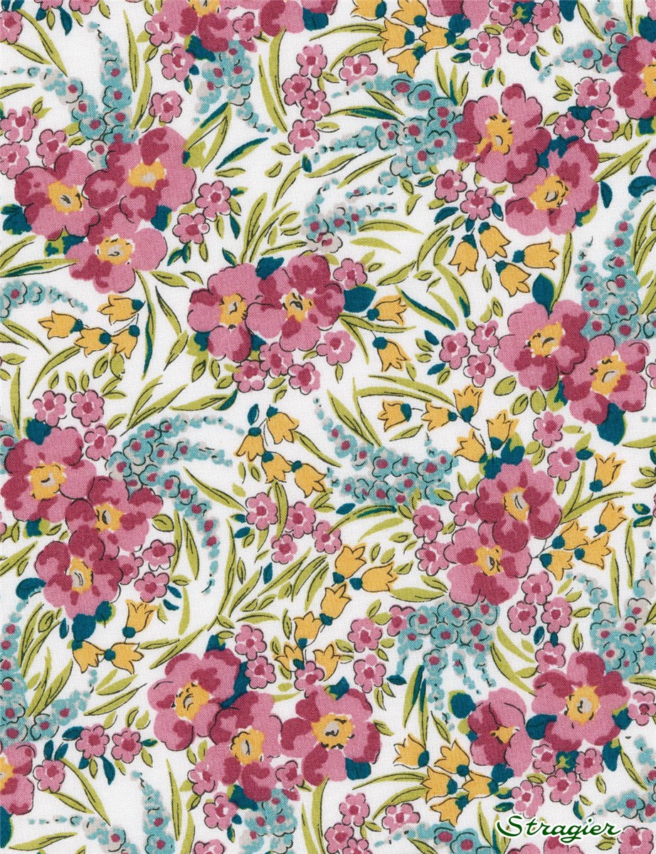 Liberty Tana Lawn - Swirling Petals - Violette