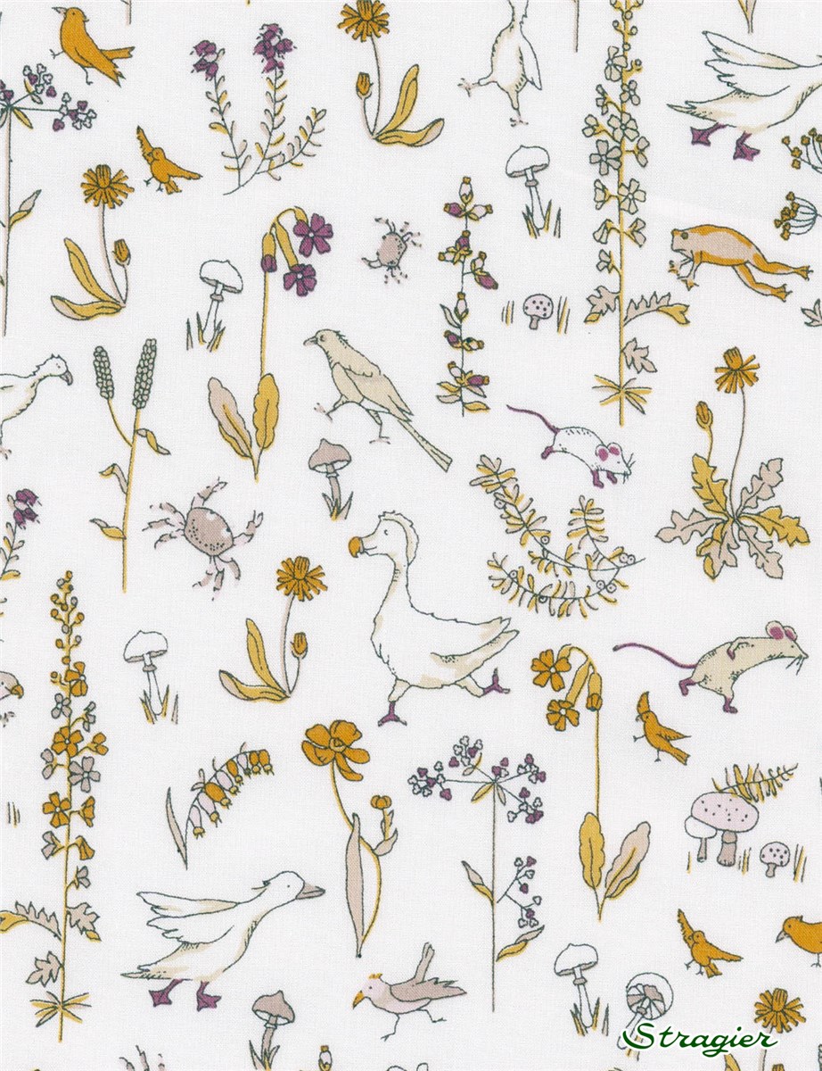 Liberty Tana Lawn - 8030 Theo - Gold 