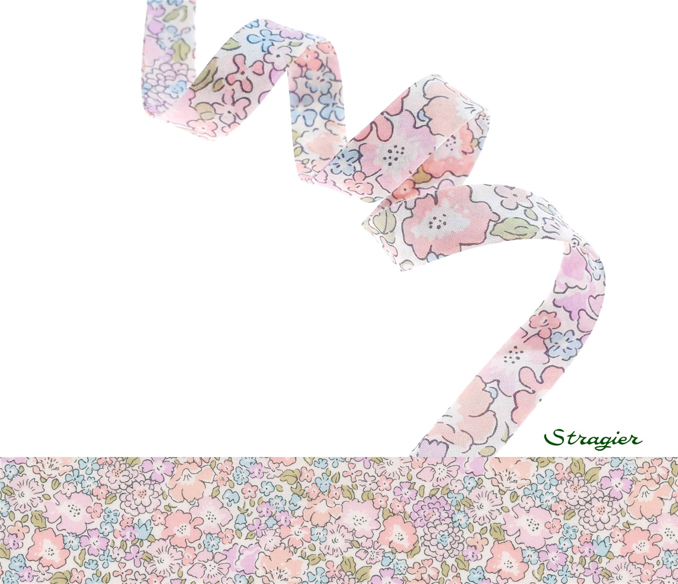 Biais Liberty - 6017 Michelle - Dragée - 10 mm