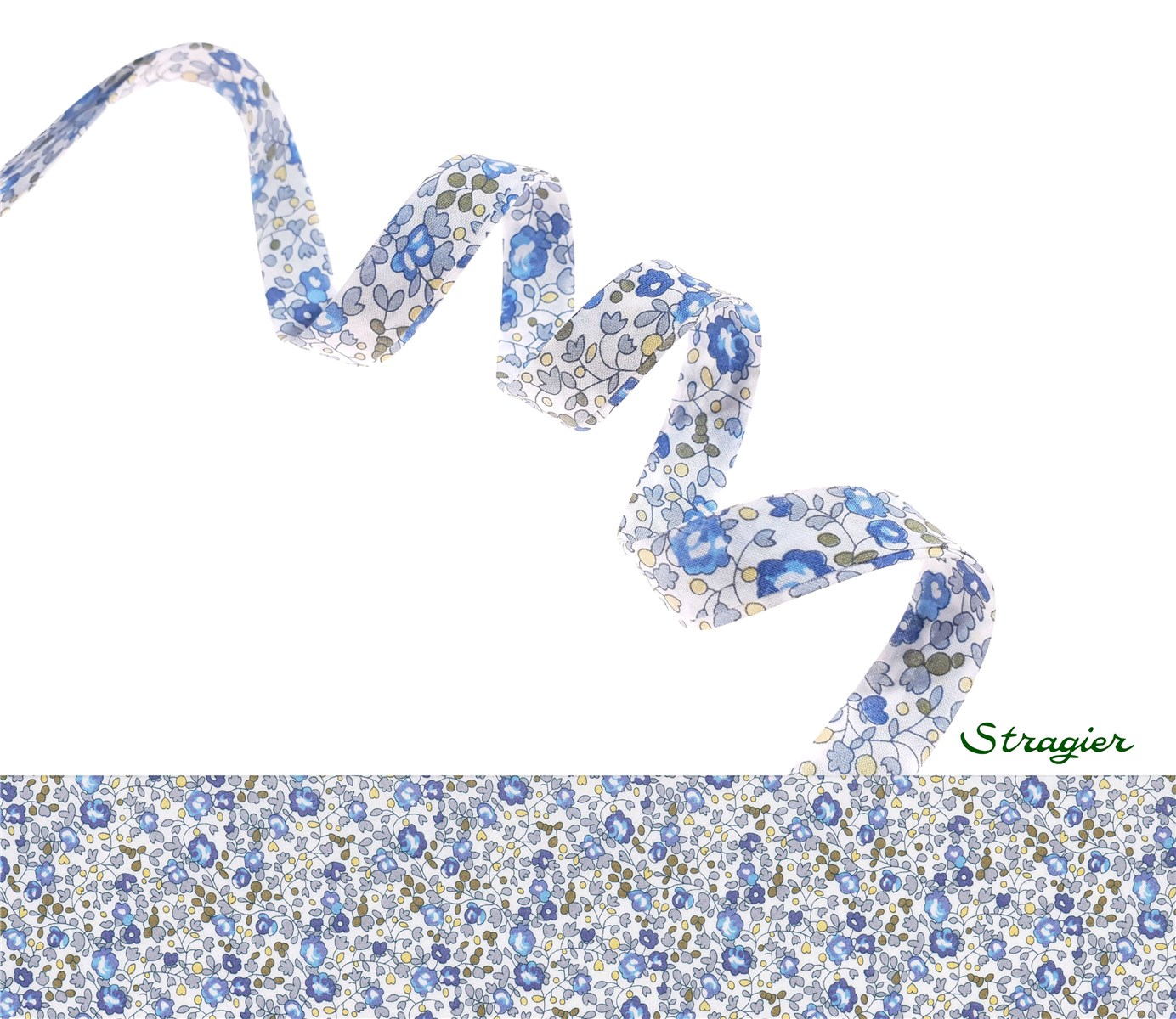 Liberty Bias Binding - 6014 Eloïse - Blue Forest - 10 mm