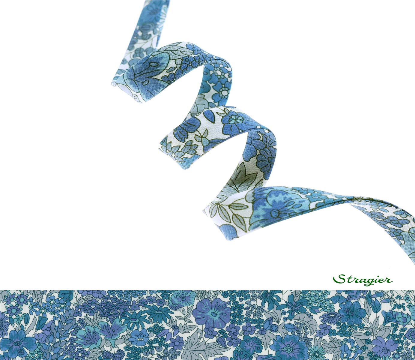 Biais Liberty - 3037 Margaret Annie - Ultramarine - 10 mm