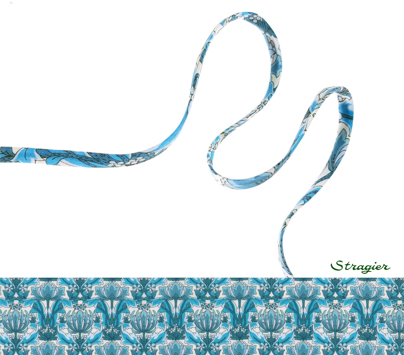 Cordon Liberty - Danuna - Azur - 4 mm