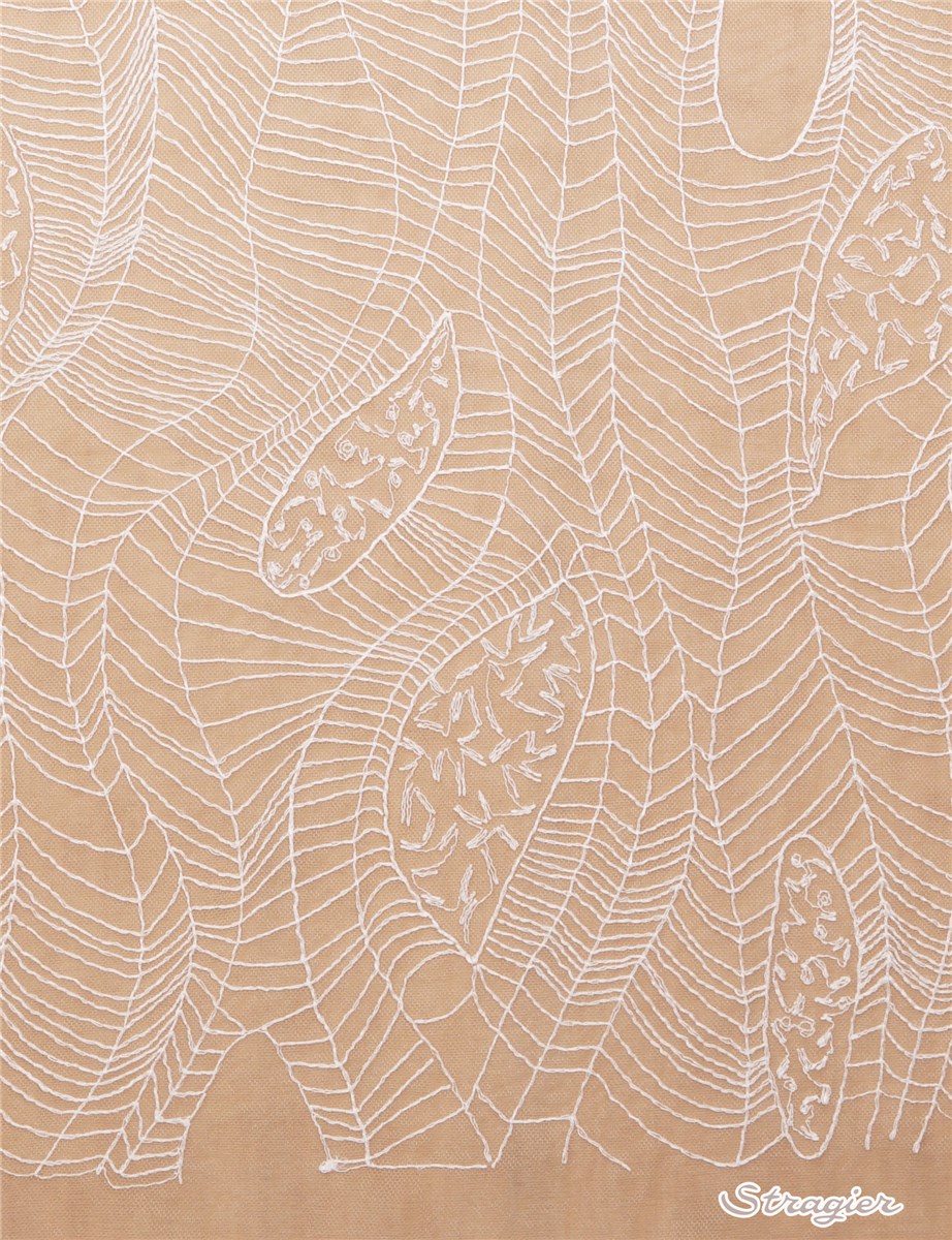 Embroidered fine Tulle - Miro - Stragier Porcelain