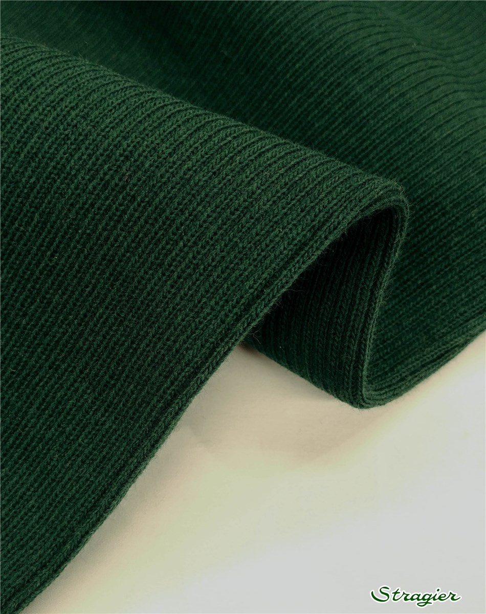 Tricot - medium - Côte 3mm - uni - Vert Bouteille - 80 cm