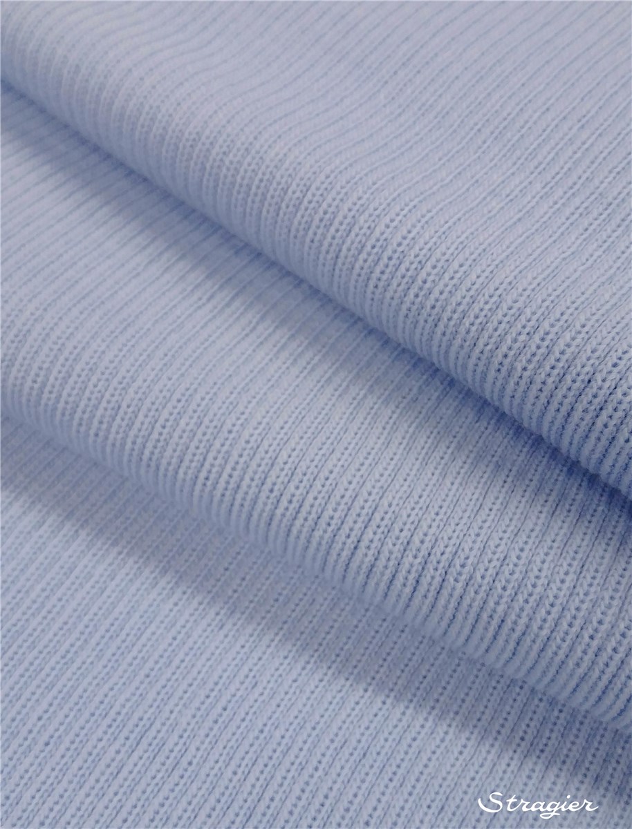 Tricot - medium - Côte 3mm - uni - Ciel - 80 cm