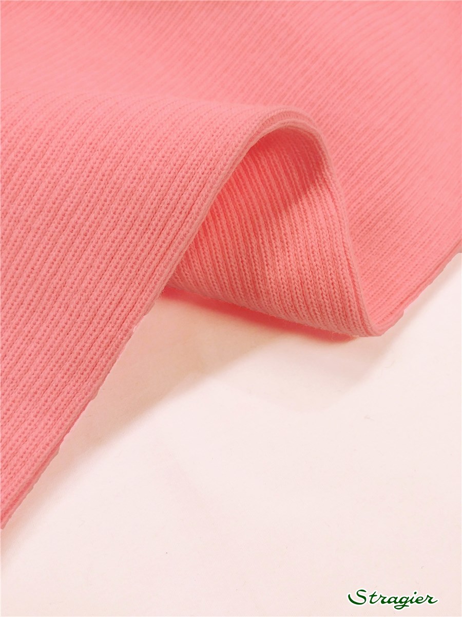 Tricot - medium - Côte 3mm - uni - Rose - 80 cm