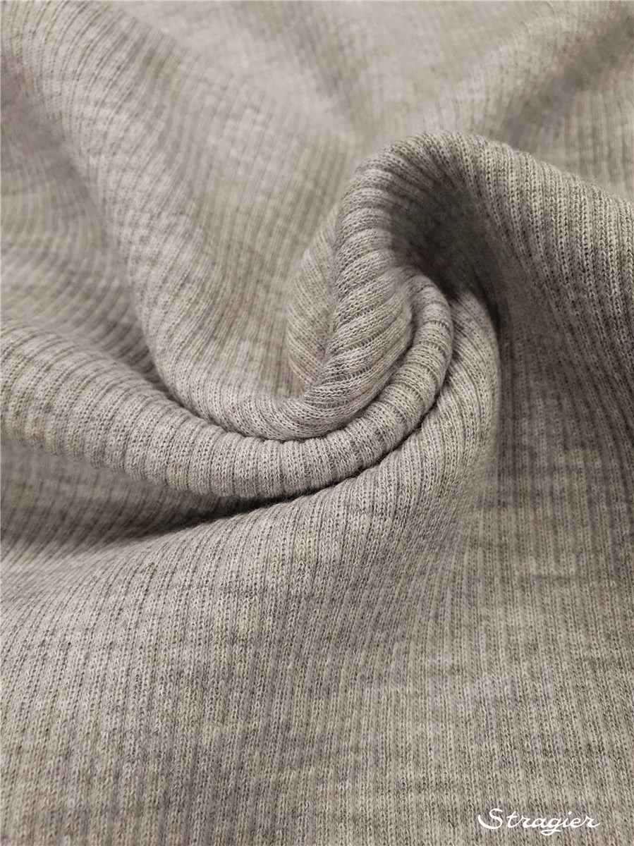 Tricot - léger - Côte 3mm - uni - Gris Mouette - 90 cm