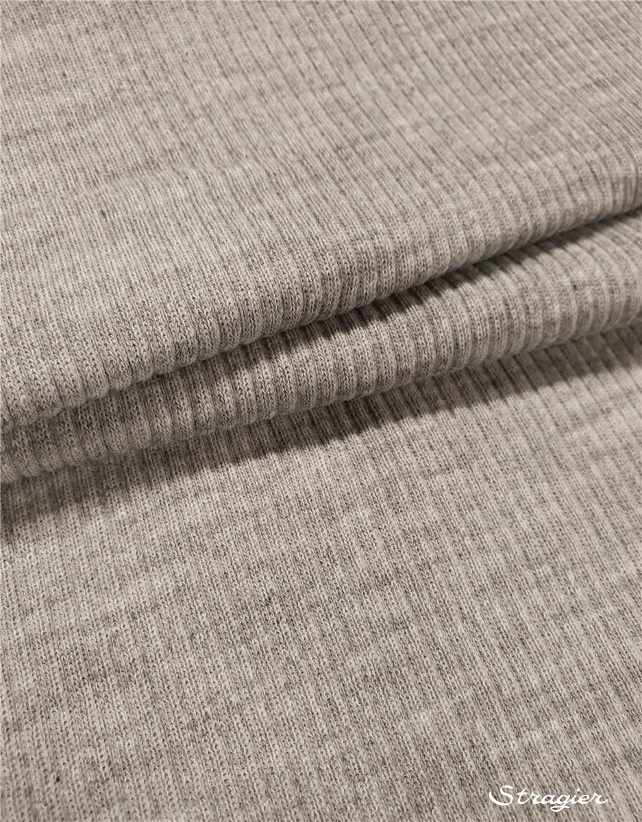 Tricot - léger - Côte 3mm - uni - Gris Mouette - 90 cm