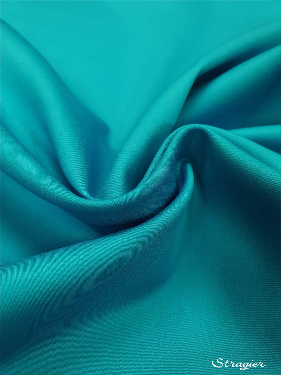 Cotton Satin - Stretch - uni - Lagon
